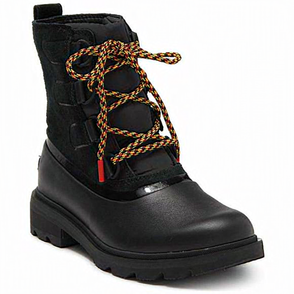 Sorel Lennox Street Lace-Up Waterproof Suede Hiking‎ Boot Black 6.5M